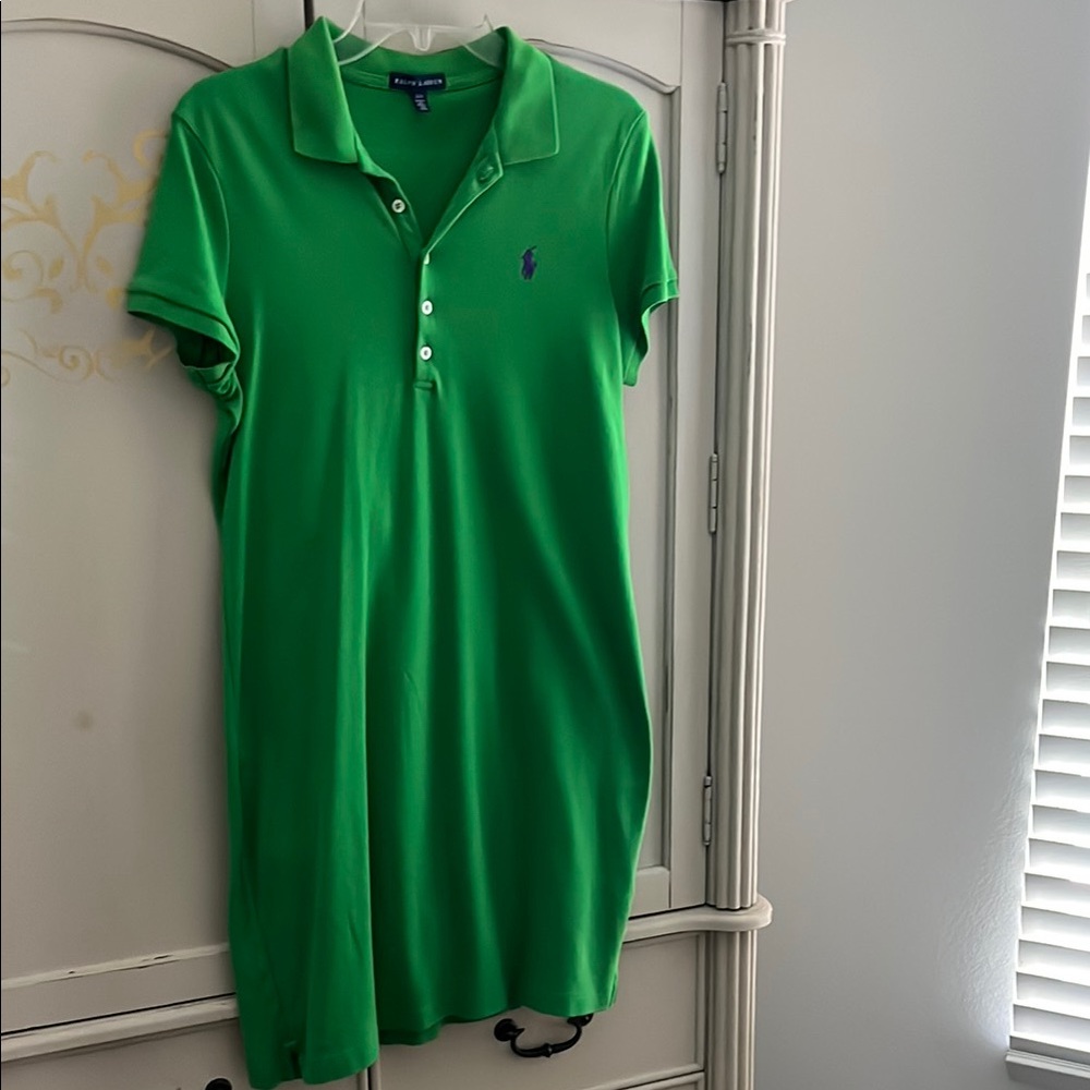 Ralph Lauren Vibrant Green Polo Dress